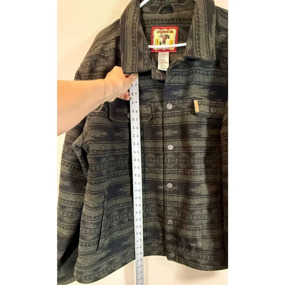 NWOT Cinch Lined Green & Black Trucker Lined Workwear Western Jacket Men's XXL